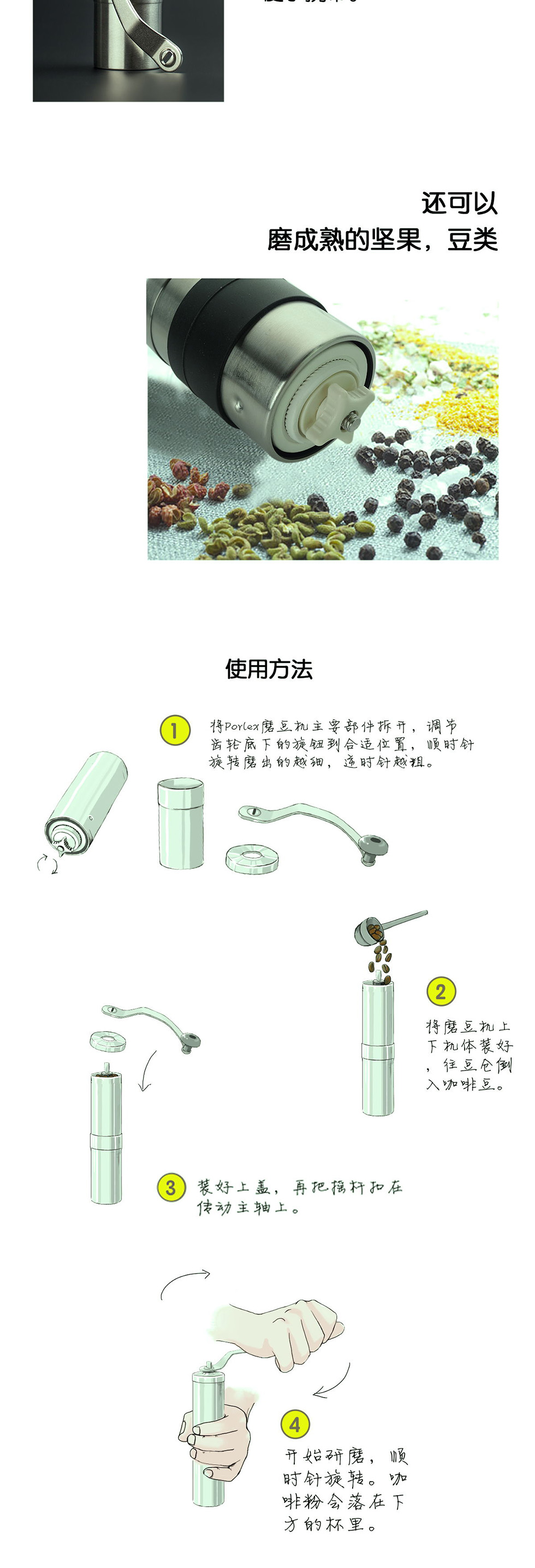 日本Porlex手摇磨豆机